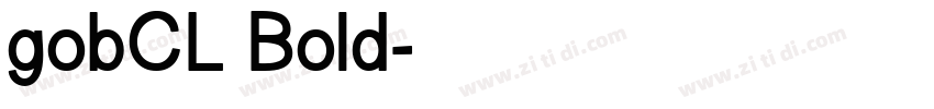 gobCL Bold字体转换